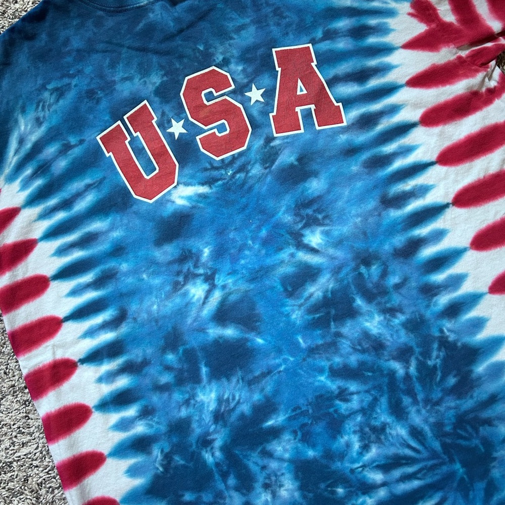 vintage Liquid blue Tie-Dye T-Shirt